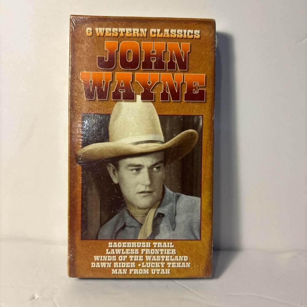 John Wayne 6 Western Classics VHS Movie Collection